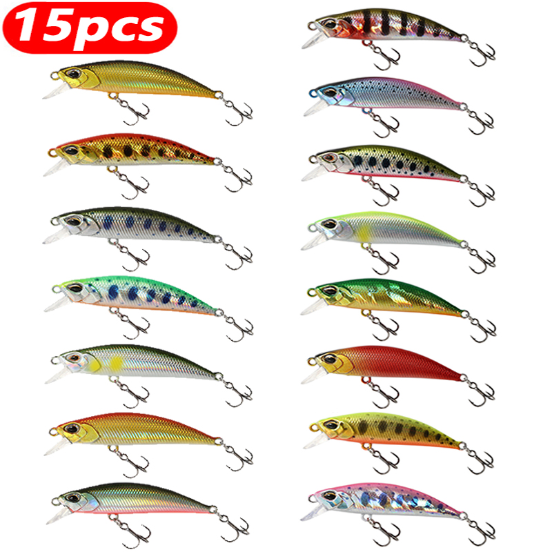 Fishing Lure Jerkbait - 15Pcs Umpan Pancing Minnow Tenggelam Jerkbait